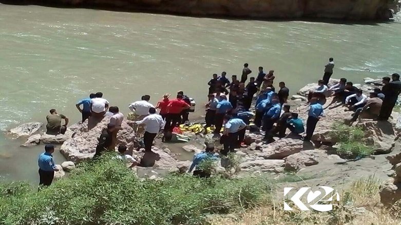 دوو ھاووڵاتی لە رووباری گەلی عەلی بەگ خنكان